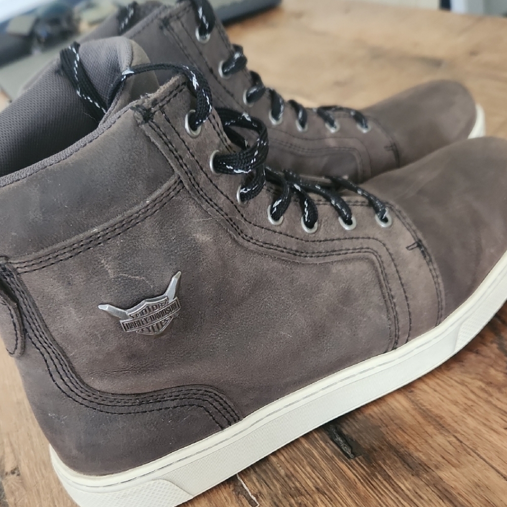 Harley-Davidson Men's Dark Brown High-Top Boots